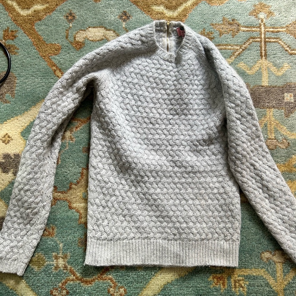 Ted Baker Light Gray Crewneck Sweater